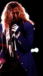 David singing live in Japan during the short-lived Coverdale - Page tour.